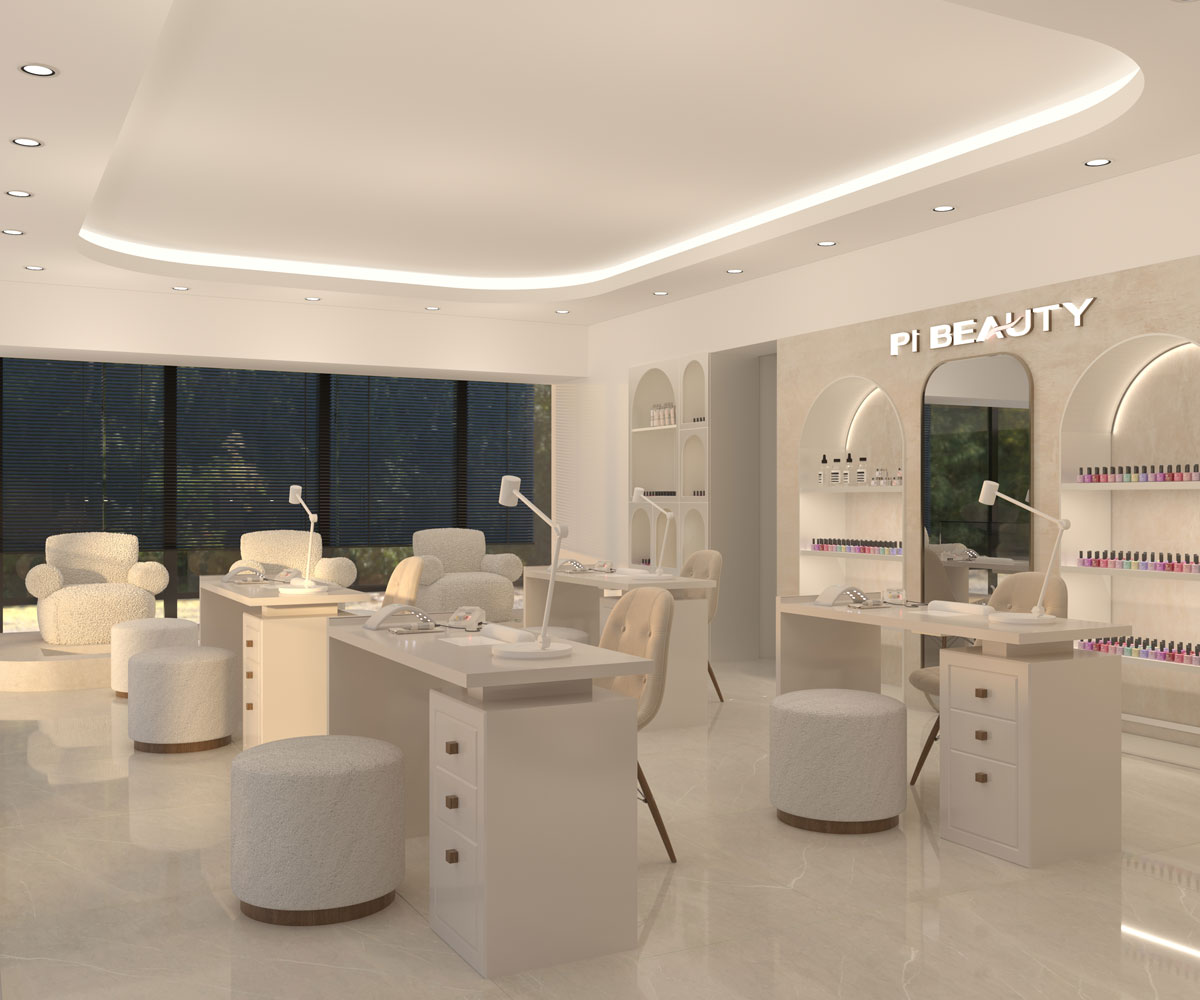 thiết kế tiệm nail spa