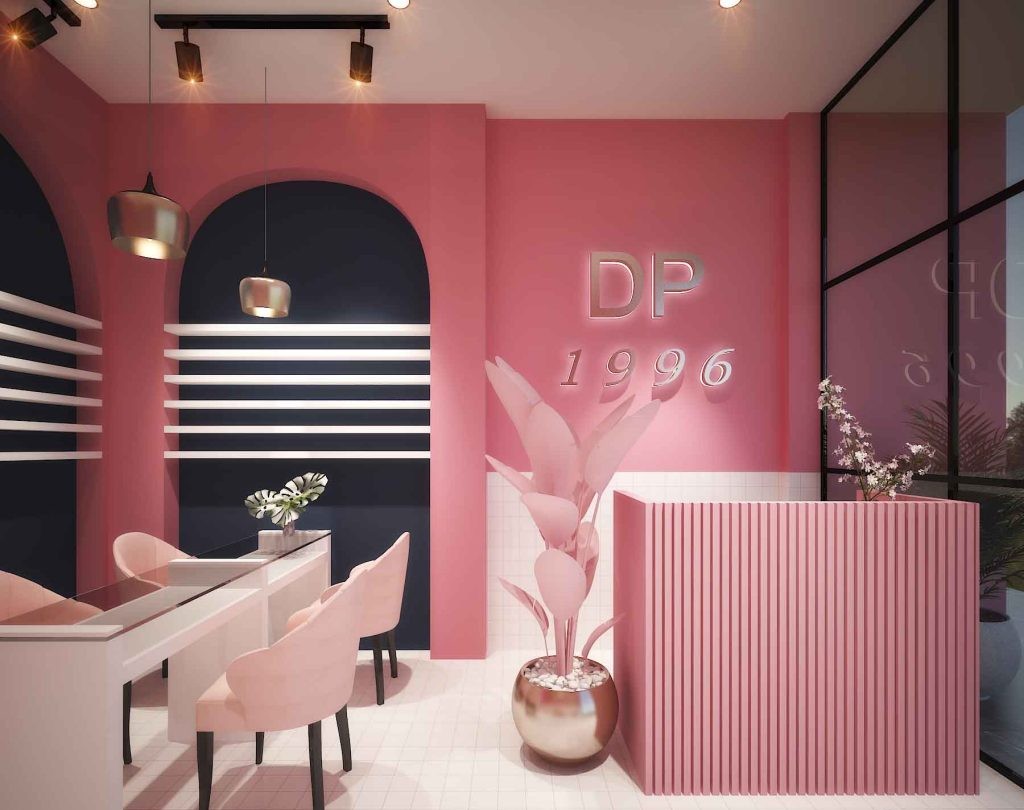 thiết kế tiệm tóc và nail