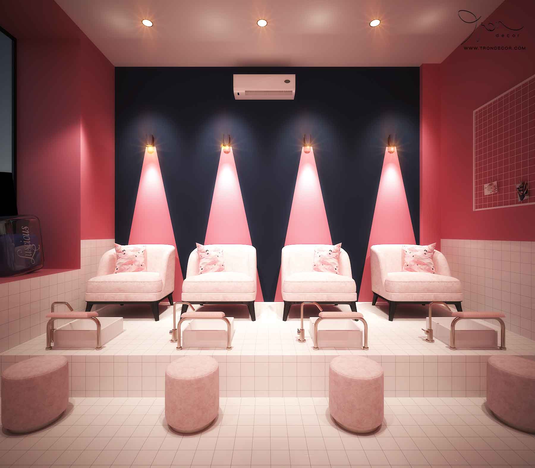 setup tiệm nail nhỏ