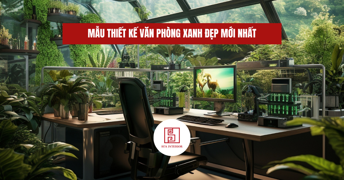 thiết kế văn phòng xanh