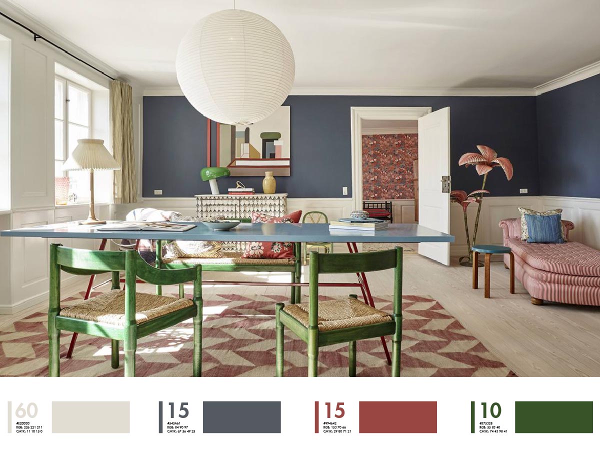 Màu sắc trong thiết kế nội thất