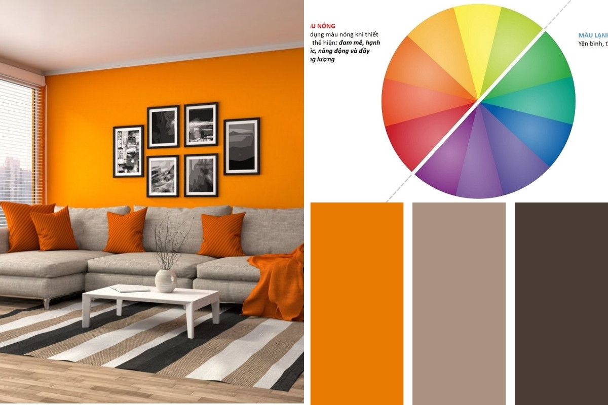 Màu sắc trong thiết kế nội thất