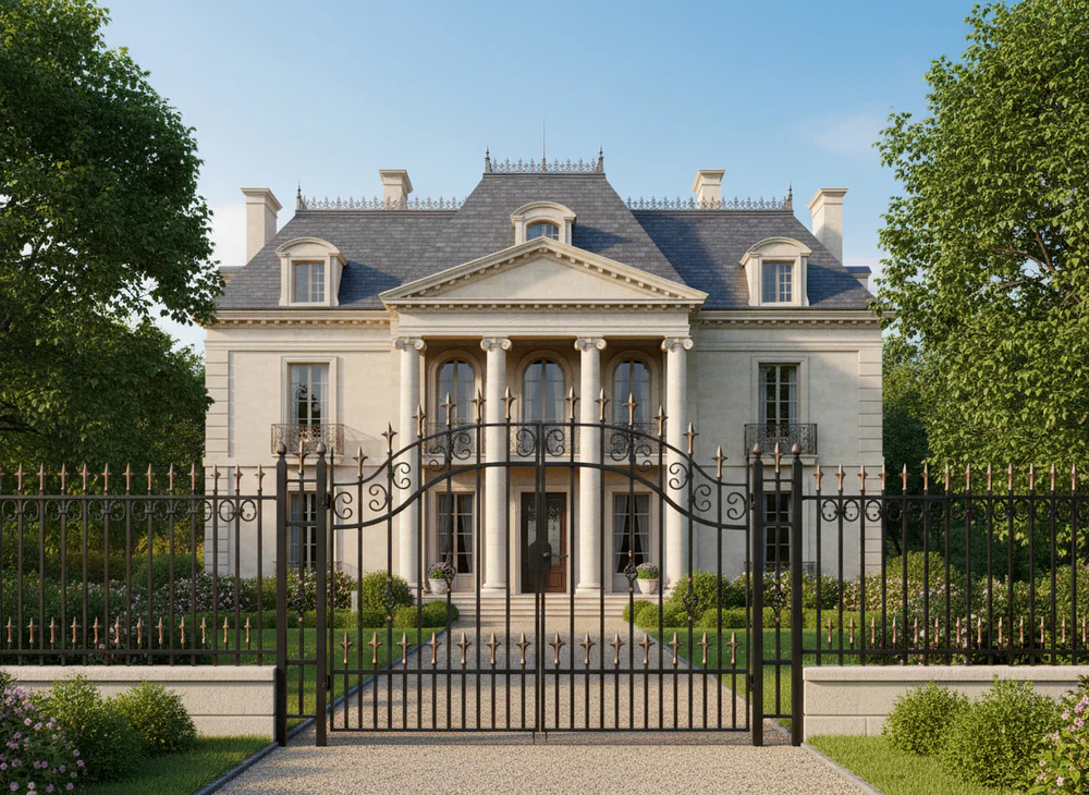 cổng rào biệt thự hiện đại