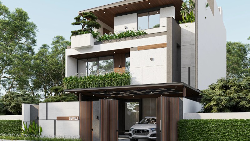 hàng rào đẹp cho biệt thự