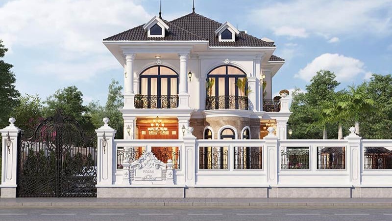 các mẫu hàng rào biệt thự đẹp