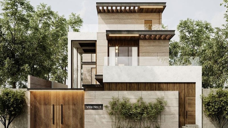 hàng rào biệt thự hiện đại