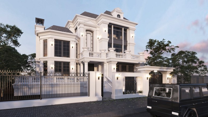 hàng rào nhà biệt thự