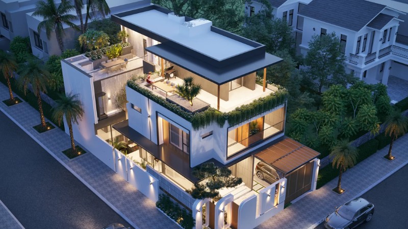 các mẫu hàng rào biệt thự đẹp