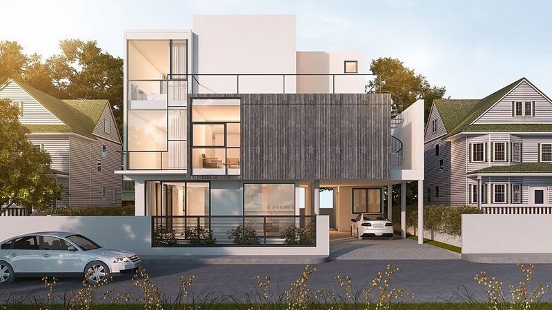 hàng rào biệt thự hiện đại