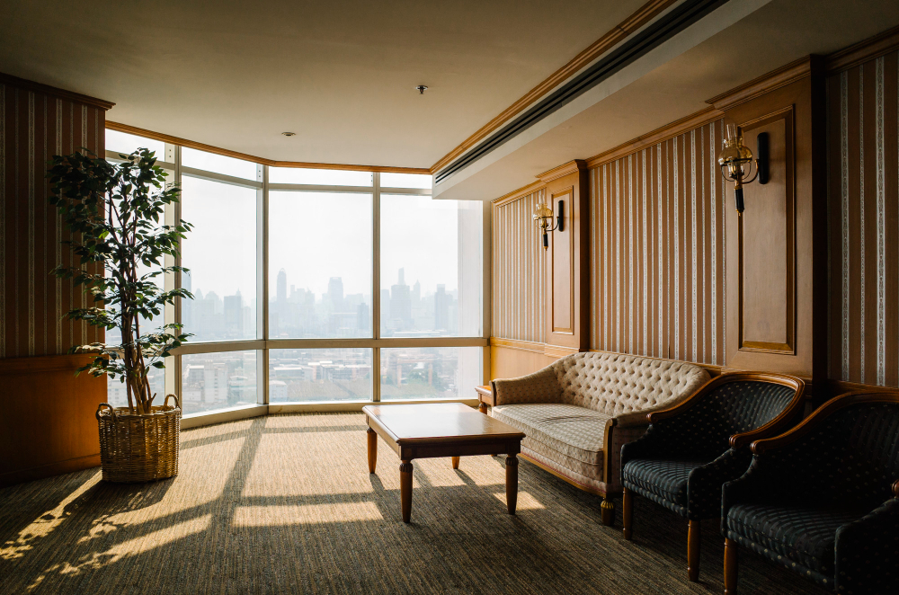 phòng khách biệt thự hiện đại