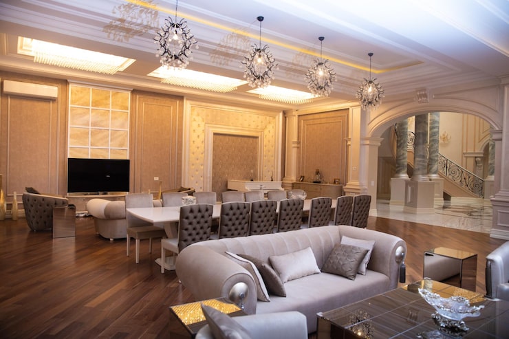 phòng khách biệt thự đẹp hiện đại