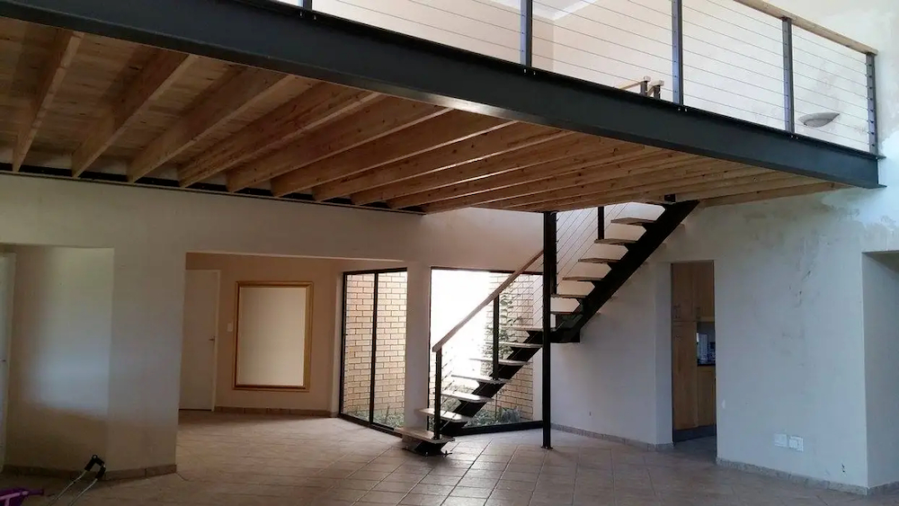 mẫu nhà phòng khách lửng