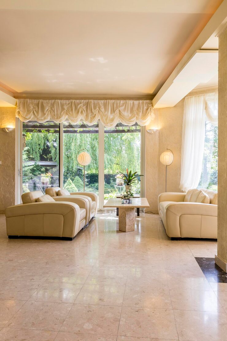 thiết kế phòng khách biệt thự hiện đại