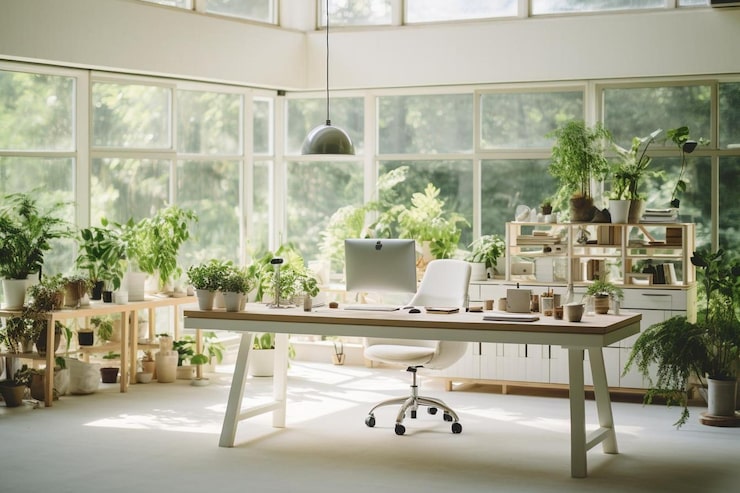 +50 mẫu thiết kế văn phòng xanh đẹp và thân thiện 2026 4 thiết kế văn phòng xanh