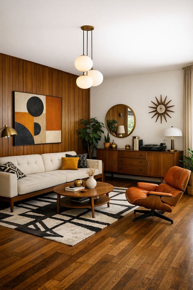 phong cách nội thất mid century