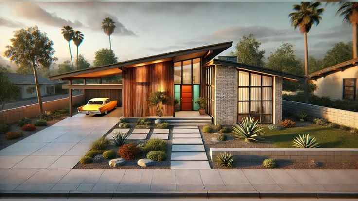 phong cách thiết kế mid century modern