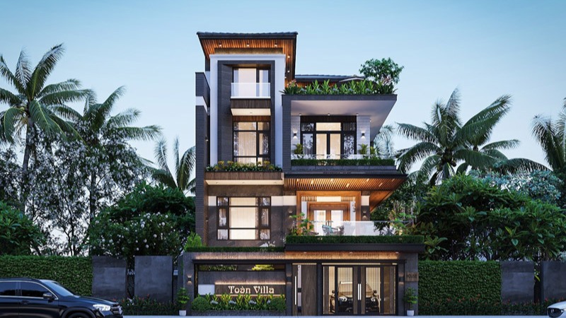 biệt thự tân cổ điển 3 tầng kiểu pháp