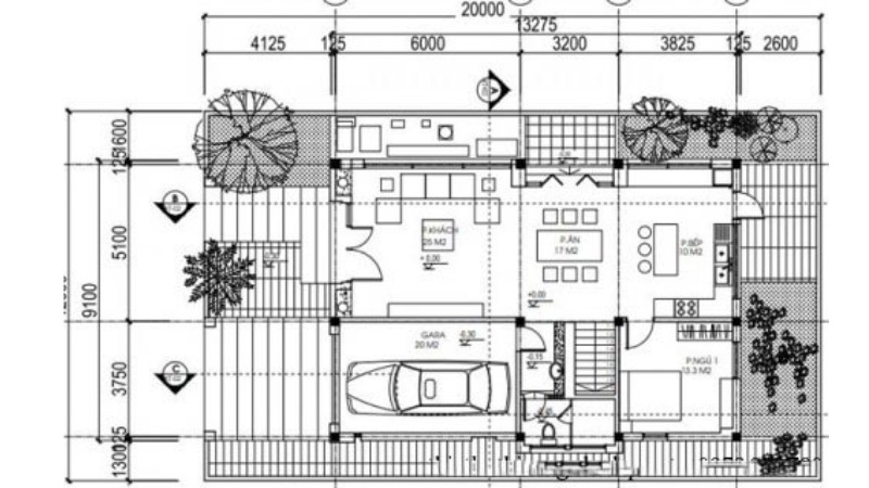 biệt thự 3 tầng tân cổ điển kiểu pháp