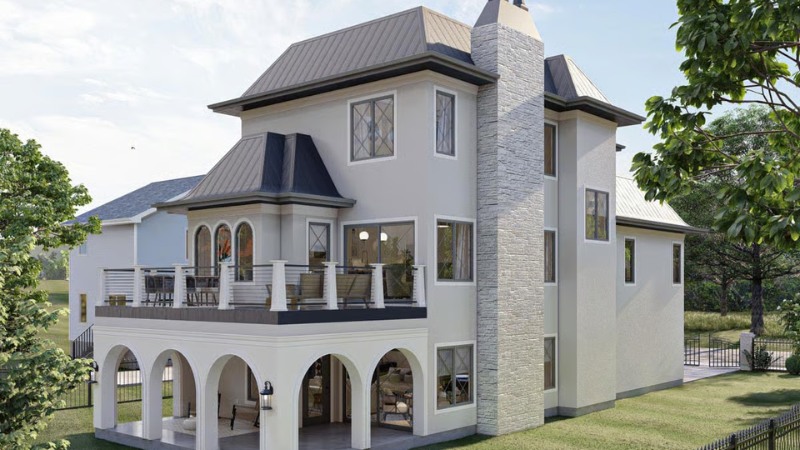 biệt thự tân cổ điển 3 tầng kiểu pháp