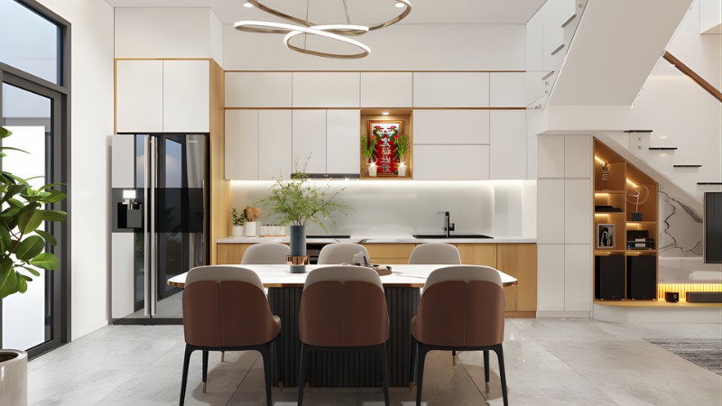 bàn thờ ông công ông táo đặt ở đâu