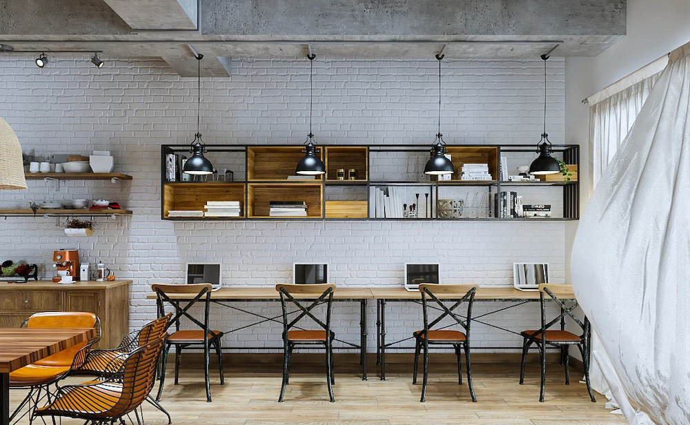 Phong cách Industrial trong officetel