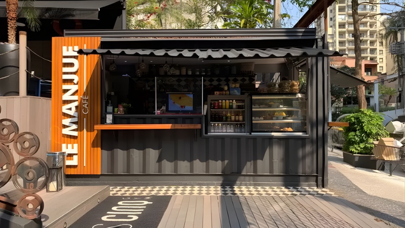 thiết kế quán trà sữa take away