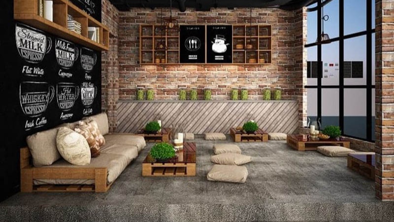 thiết kế quán trà sữa nhỏ giá rẻ