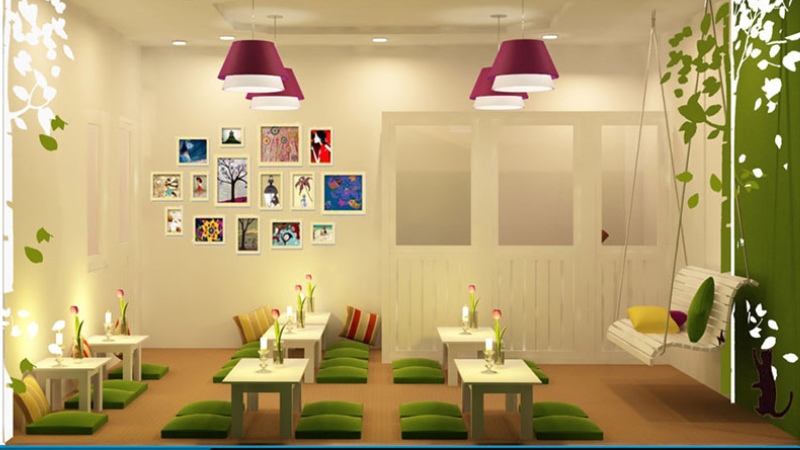 thiết kế quán trà sữa take away