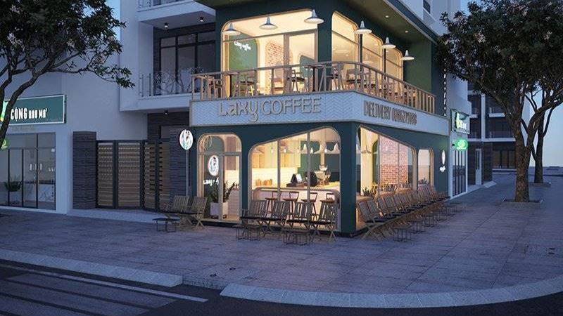 mặt tiền quán trà sữa