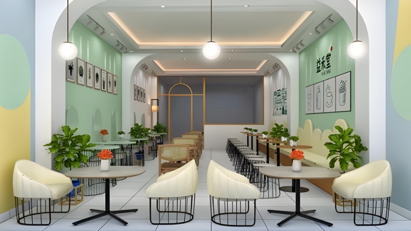 hình ảnh quán trà sữa đẹp