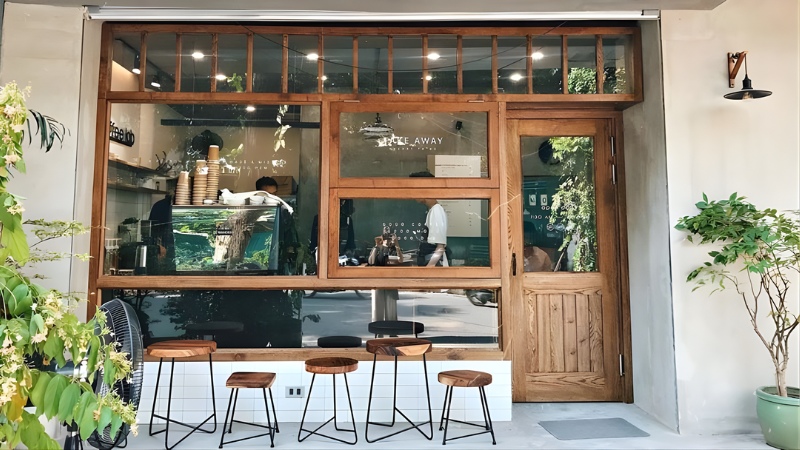 trang trí nội thất quán trà sữa