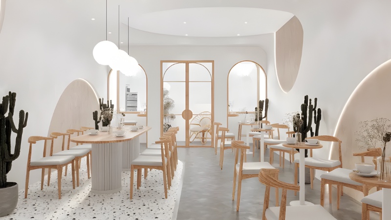 quầy trà sữa nhỏ