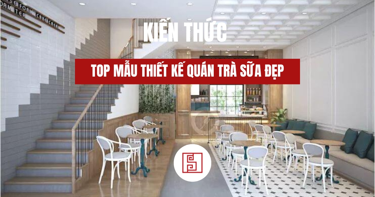 thiết kế quán trà sữa