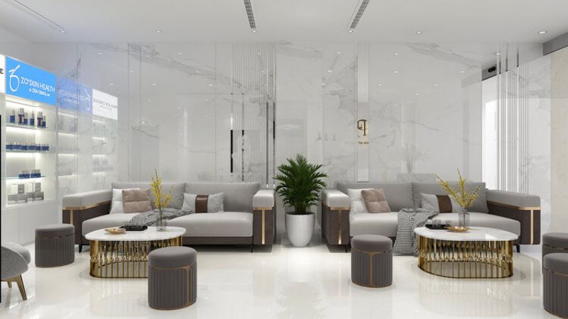 thiết kế nội thất thẩm mỹ viện