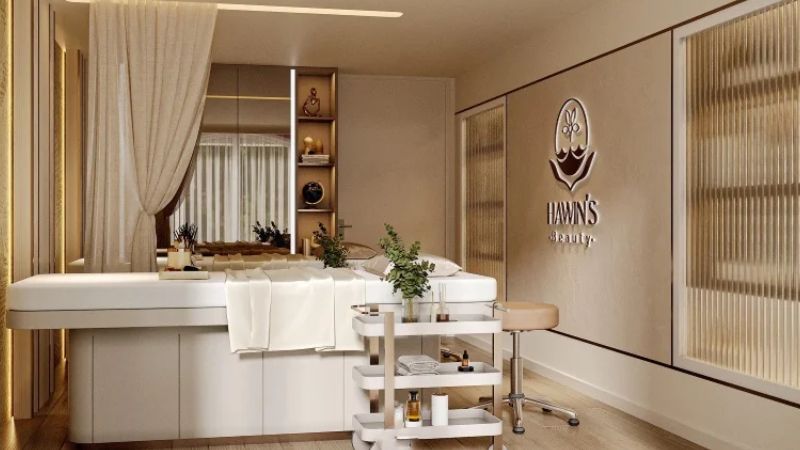 thiết kế phòng phun xăm thẩm mỹ