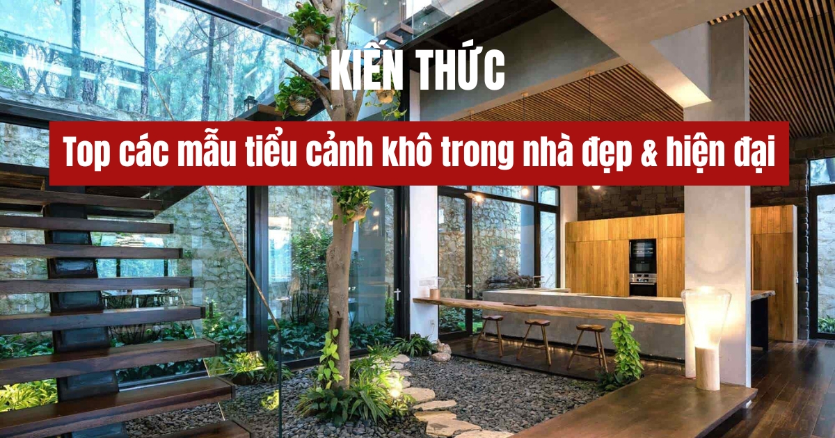 trang trí tiểu cảnh khô trong nhà